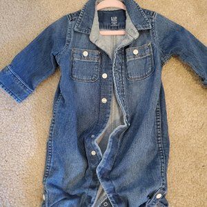 Baby GAP Blue Jean jumpsuit